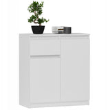 Kommode, Sideboard, Kommode mit Schubladen und optional Türen, Robuste laminierte Holzplatten mit PVC-Kanten