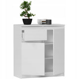 Kommode, Sideboard, Kommode mit Schubladen und optional Türen, Robuste laminierte Holzplatten mit PVC-Kanten