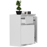 Kommode, Sideboard, Kommode mit Schubladen und optional Türen, Robuste laminierte Holzplatten mit PVC-Kanten