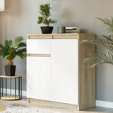 Kommode, Sideboard, Kommode mit Schubladen und optional Türen, Robuste laminierte Holzplatten mit PVC-Kanten