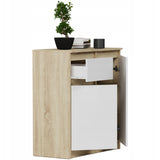 Kommode, Sideboard, Kommode mit Schubladen und optional Türen, Robuste laminierte Holzplatten mit PVC-Kanten