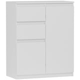 Kommode, Sideboard, Kommode mit Schubladen und optional Türen, Robuste laminierte Holzplatten mit PVC-Kanten