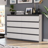 Kommode, Sideboard, Kommode mit Schubladen und optional Türen, Robuste laminierte Holzplatten mit PVC-Kanten