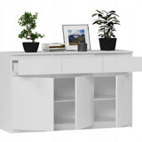 Kommode, Sideboard, Kommode mit Schubladen und optional Türen, Robuste laminierte Holzplatten mit PVC-Kanten