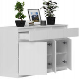 Kommode, Sideboard, Kommode mit Schubladen und optional Türen, Robuste laminierte Holzplatten mit PVC-Kanten
