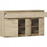 Kommode, Sideboard, Kommode mit Schubladen und optional Türen, Robuste laminierte Holzplatten mit PVC-Kanten