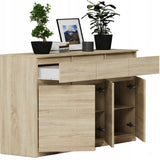 Kommode, Sideboard, Kommode mit Schubladen und optional Türen, Robuste laminierte Holzplatten mit PVC-Kanten