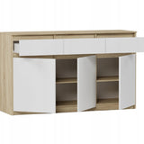Kommode, Sideboard, Kommode mit Schubladen und optional Türen, Robuste laminierte Holzplatten mit PVC-Kanten