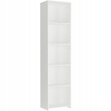 Regal 40 & 80 cm Breite, Bücherregal, Holzregal | Mit 4 Ablagen | Funktional & Modern