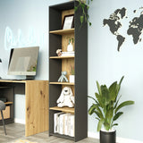 Regal 40 & 80 cm Breite, Bücherregal, Holzregal | Mit 4 Ablagen | Funktional & Modern