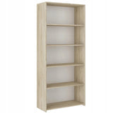 Regal 40 & 80 cm Breite, Bücherregal, Holzregal | Mit 4 Ablagen | Funktional & Modern