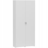 Regal mit Tür, Bücherregal, Holzregal | Platzsparend & geräumig für Büro, Flur, Arbeitszimmer | 80x30x180 cm (BxTxH)