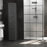 Badezimmerschrank, Badschrank, Badregal | 3 Türen 5 Einlegeböden & 2 Türen 5 Einlegeböden | Funktional & langlebig | 30x30x170 cm (BxTxH)