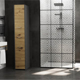 Badezimmerschrank, Badschrank, Badregal | 3 Türen 5 Einlegeböden & 2 Türen 5 Einlegeböden | Funktional & langlebig | 30x30x170 cm (BxTxH)