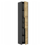 Badezimmerschrank, Badschrank, Badregal | 3 Türen 5 Einlegeböden & 2 Türen 5 Einlegeböden | Funktional & langlebig | 30x30x170 cm (BxTxH)