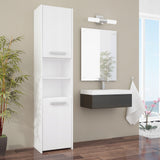 Badezimmerschrank, Badschrank, Badregal | 3 Türen 5 Einlegeböden & 2 Türen 5 Einlegeböden | Funktional & langlebig | 30x30x170 cm (BxTxH)