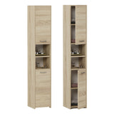 Badezimmerschrank, Badschrank, Badregal | 3 Türen 5 Einlegeböden & 2 Türen 5 Einlegeböden | Funktional & langlebig | 30x30x170 cm (BxTxH)