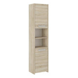 Badezimmerschrank, Badschrank, Badregal | 3 Türen 5 Einlegeböden & 2 Türen 5 Einlegeböden | Funktional & langlebig | 30x30x170 cm (BxTxH)