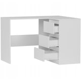 Eckschreibtisch mit Stauraum, Ecktisch, Schreibtisch L-Form | 112x87x76 cm (BxTxH) | Linken und Rechten Seite Schubladen