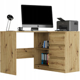 Eckschreibtisch mit Stauraum, Ecktisch, Schreibtisch L-Form | 112x87x76 cm (BxTxH) | Linken und Rechten Seite Schubladen
