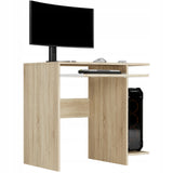 Computertisch, kleiner Schreibtisch, Arbeitstisch | Mit Tastaturablage und Stauraum | Stabil & pflegeleicht | 80x50x75 cm (BxTxH)