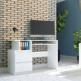 Schreibtisch mit Schubladen, Computertisch, Arbeitstisch | 2 Schubladen, Tastaturablage, ergonomisch | 114x50x135 cm (BxTxH)