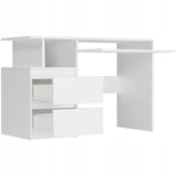 Schreibtisch mit Schubladen, Computertisch, Arbeitstisch | 2 Schubladen, Tastaturablage, ergonomisch | 114x50x135 cm (BxTxH)