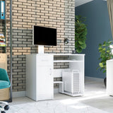 Kleiner Tisch, Schreibtisch mit Schublade, Computertisch | 1 Schublade, 1 Tür, Tastaturablage, PC-Fach | 90x50x73 cm (BxTxH)
