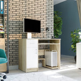 Kleiner Tisch, Schreibtisch mit Schublade, Computertisch | 1 Schublade, 1 Tür, Tastaturablage, PC-Fach | 90x50x73 cm (BxTxH)