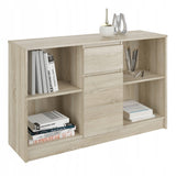 Eckschreibtisch mit Stauraum, Ecktisch, Schreibtisch L-Form | 2 Einlegeböden, 1 Tür, 1 Schublade | 120x120x79 cm (BxTxH)
