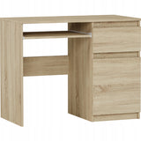 Kleiner Tisch, Computertisch, Eckschreibtisch | 1 Schublade, 1 Tür, Tastaturablage | 96x50x76 cm (BxTxH)