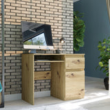 Kleiner Tisch, Computertisch, Eckschreibtisch | 1 Schublade, 1 Tür, Tastaturablage | 96x50x76 cm (BxTxH)
