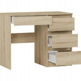 Kleiner Schreibtisch, Computertisch, Schreibtisch mit Schubladen | 4 Schubladen | 96x50x76 cm (BxTxH)