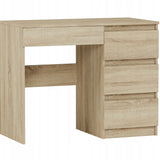 Kleiner Schreibtisch, Computertisch, Schreibtisch mit Schubladen | 4 Schubladen | 96x50x76 cm (BxTxH)