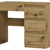 Kleiner Schreibtisch, Computertisch, Schreibtisch mit Schubladen | 4 Schubladen | 96x50x76 cm (BxTxH)