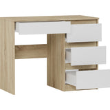 Kleiner Schreibtisch, Computertisch, Schreibtisch mit Schubladen | 4 Schubladen | 96x50x76 cm (BxTxH)