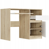 Schreibtisch mit Schublade, Computertisch, Schreibtisch | 1 Schublade, 1 Tür, 1 Tastaturablage | 96x50x76 cm (BxTxH)