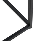 Couchtisch, Beistelltisch, Wohnzimmertisch, Tisch Couch | Mit Ablage und pulverbeschichtetem Metallrahmen | Pflegeleicht & robust | 102x52x42 cm (BxTxH) | Schwarz