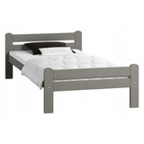 Bett, Bettrahmen, Einzelbett, Holzbett | Massivholz Kiefer | Stabil & Langlebig | erhältlich in 90x200, 120x200, 140x200 und 160x200 cm