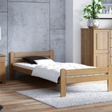 Bett, Bettrahmen, Einzelbett, Holzbett | Massivholz Kiefer | Stabil & Langlebig | erhältlich in 90x200, 120x200, 140x200 und 160x200 cm