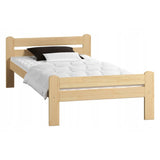 Bett, Bettrahmen, Einzelbett, Holzbett | Massivholz Kiefer | Stabil & Langlebig | erhältlich in 90x200, 120x200, 140x200 und 160x200 cm