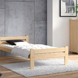 Bett, Bettrahmen, Einzelbett, Holzbett | Massivholz Kiefer | Stabil & Langlebig | erhältlich in 90x200, 120x200, 140x200 und 160x200 cm