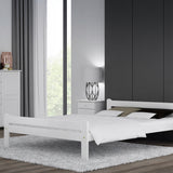 Bett, Bettrahmen, Einzelbett, Holzbett | Massivholz Kiefer | Stabil & Langlebig | erhältlich in 90x200, 120x200, 140x200 und 160x200 cm