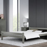 Bett, Bettrahmen, Einzelbett, Holzbett | Massivholz Kiefer | Stabil & Langlebig | erhältlich in 90x200, 120x200, 140x200 und 160x200 cm