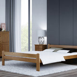 Bett, Bettrahmen, Einzelbett, Holzbett | Massivholz Kiefer | Stabil & Langlebig | erhältlich in 90x200, 120x200, 140x200 und 160x200 cm