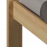 Holzbett, Bettrahmen, Einzelbett Einzelbett aus Massivholz Kiefer, mit stabiler Konstruktion und dicken Beinen| Stabil & Langlebig