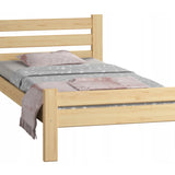 Bett, Bettrahmen, Einzelbett, Holzbett | Massives Kiefernholz | Stabil & Langlebig | 72 cm hoch | Erhältlich in 90x200, 120x200, 140x200 und 160x200 cm