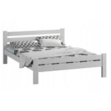 Bett, Bettrahmen, Einzelbett, Holzbett | Massives Kiefernholz | Stabil & Langlebig | 72 cm hoch | Erhältlich in 90x200, 120x200, 140x200 und 160x200 cm
