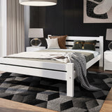 Bett, Bettrahmen, Einzelbett, Holzbett | Massives Kiefernholz | Stabil & Langlebig | 72 cm hoch | Erhältlich in 90x200, 120x200, 140x200 und 160x200 cm