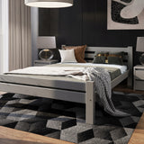 Bett, Bettrahmen, Einzelbett, Holzbett | Massives Kiefernholz | Stabil & Langlebig | 72 cm hoch | Erhältlich in 90x200, 120x200, 140x200 und 160x200 cm